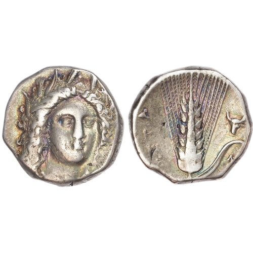 5 - Lucania, Metapontum (c. 330-290 BC)  AR Nomos, 7.84g.