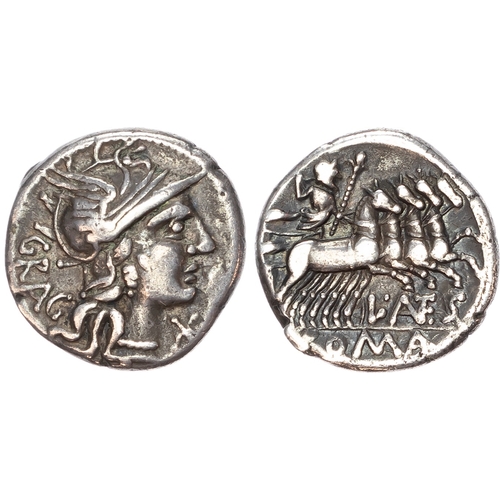 63 - L. Antestius Gragulus (136 BC) AR Denarius, Rome, 3.71g.