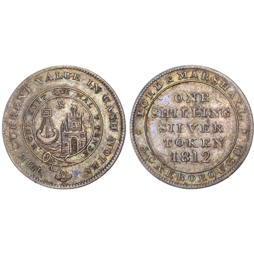 657 - Yorkshire, Scarborough. Lord & Marshall, silver shillings, 1811-12 (2).