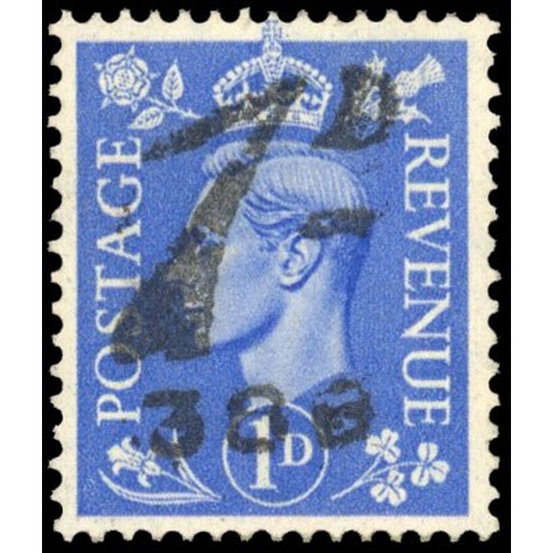 164 - 1951 1d Light ultramarine - Herne Bay Postage Due unused (SG504var)