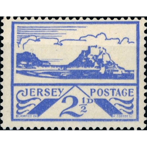 188 - 1943-44 ½d-3d Jersey Views War Occupation Issue