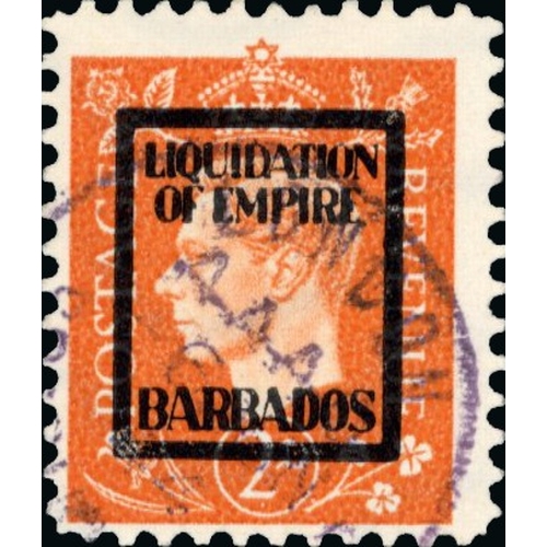 216 - German Propaganda Forgeries; Barbados set used