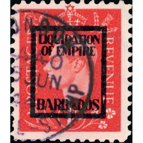 216 - German Propaganda Forgeries; Barbados set used