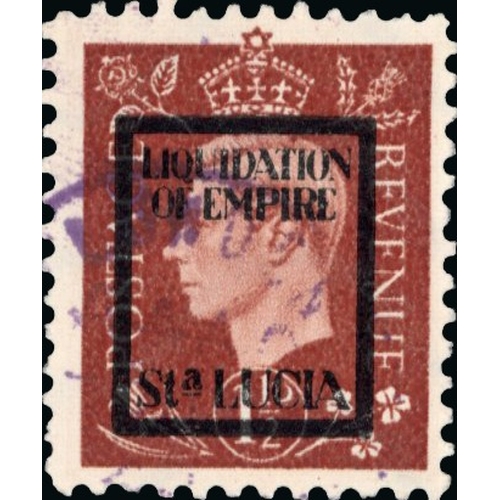 223 - German Propaganda Forgeries; St Lucia set 'used'