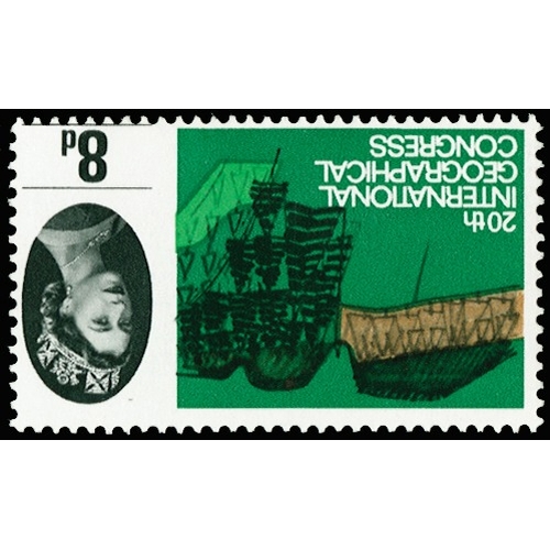 GB SG653wi 1964 8d 20th Geo Congress (Wmk. Inverted) U/M.