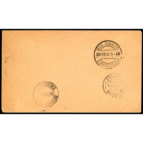 32 - 1913 (30 JAN) unsealed cover from Kalene Hill to Madeira, franked by 1910-13 ½d olive-green horizont... 