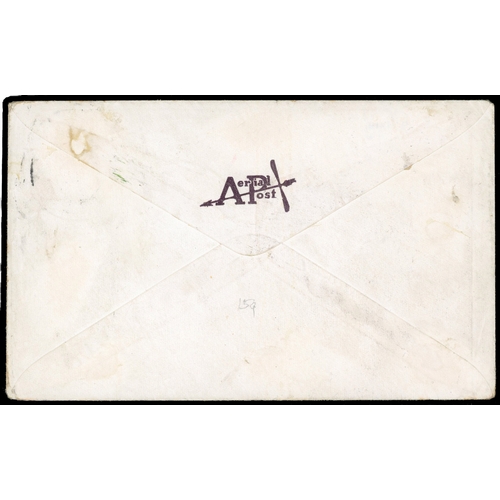 102 - 1911 First United Kingdom Aerial Post. Very fine used example of the London envelope in brown-lilac ... 