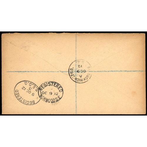 117 - 1912 3d Violet. Very fine used example tied to a plain 'Marsh' registered envelope by a crisp Boroug... 