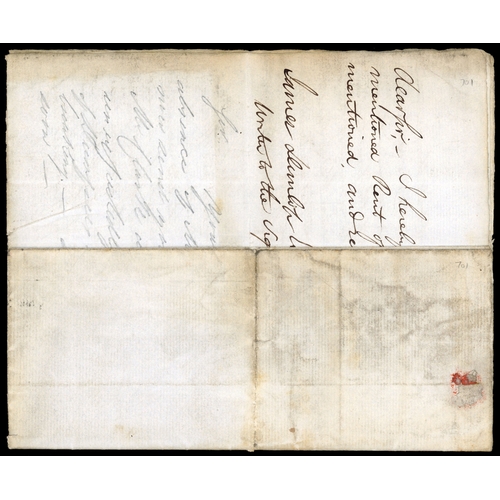 17 - 1839 Uniform Fourpenny Post (5th December 1839) Entire sent from Kirkcudbright to Edinburgh unpaid a... 