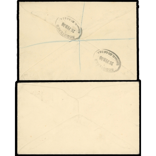 172 - 1934 Photogravure ½d to 1s set of nine envelopes all used on their respective day of issue with 2½d ... 