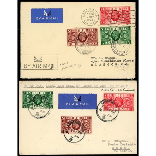 174 - 1935 (7 May) Silver Jubilee selection arranged on Safe album pages including first day covers illust... 