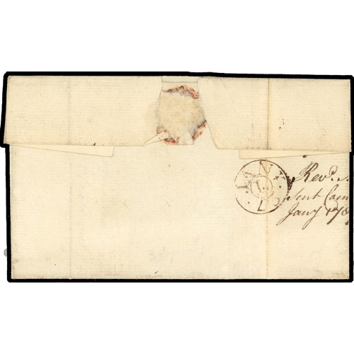 2 - 1787 Pre-stamp. Entire sent from Worksworth, Derbyshire to London with at the 5d rate as indicated a... 