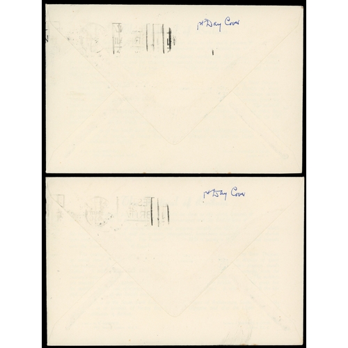 231 - 1951 (3 May) New Colours ½d to 2½d set of five in block of four used on individual illustrated first... 