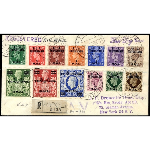 246 - 1942-50 selection of covers with Middle East Forces including: 1942 opt Type M1 set of 5 on unaddres... 