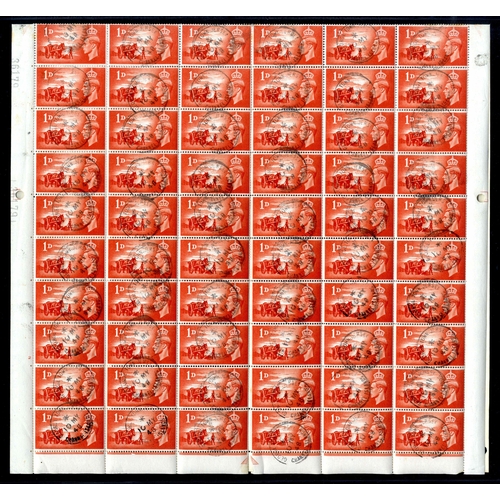 266A - CHANNEL ISLANDS: 1948 (10 May) Third Anniversary of Liberation 1d and 2½d, complete sheets of one hu... 