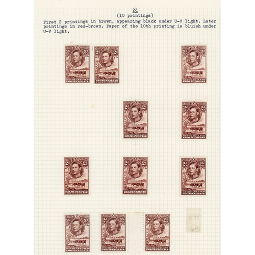 101 - 1937-52 KG VI accumulation (hundreds) with collections of the 1938 set, some with pages of shades, s... 