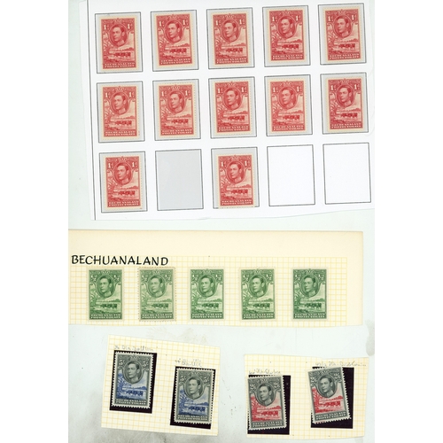 101 - 1937-52 KG VI accumulation (hundreds) with collections of the 1938 set, some with pages of shades, s... 