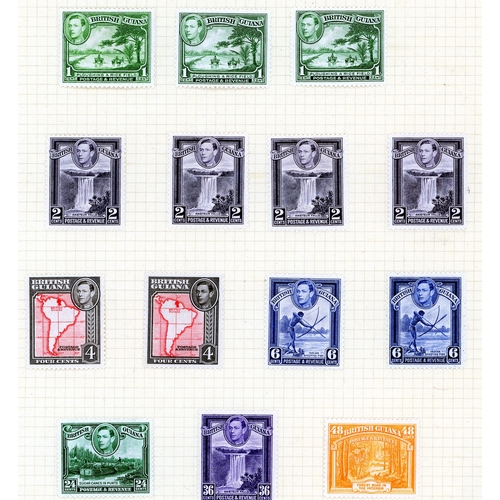 131 - 1938-52 mint collection on leaves with singles and blocks of four perf 12½ (no 24c block, but includ... 