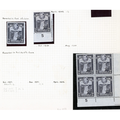 131 - 1938-52 mint collection on leaves with singles and blocks of four perf 12½ (no 24c block, but includ... 