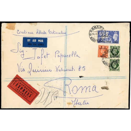 143 - 1952 Airmail Express registered envelope (9 x 6