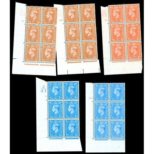 16 - 1938-51 various mint with coil joins, 1d scarlet and 2d orange booklet panes with watermark inverted... 