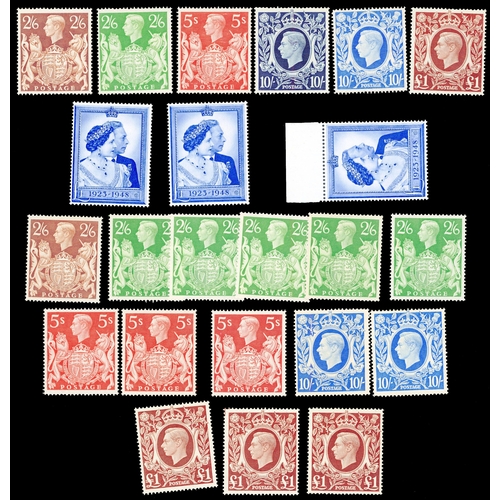 16 - 1938-51 various mint with coil joins, 1d scarlet and 2d orange booklet panes with watermark inverted... 