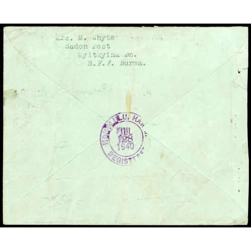 160 - Postal History,  1940-1 airmail covers (8) and card to UK or USA, various frankings, Censor markings... 