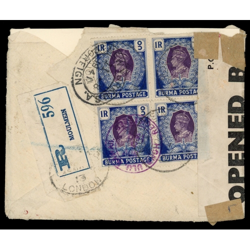 160 - Postal History,  1940-1 airmail covers (8) and card to UK or USA, various frankings, Censor markings... 