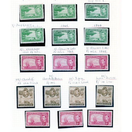 184 - 1938-48 definitives two collections, all perfs & shades per SG with some duplicates, with 10 x 5/- i... 