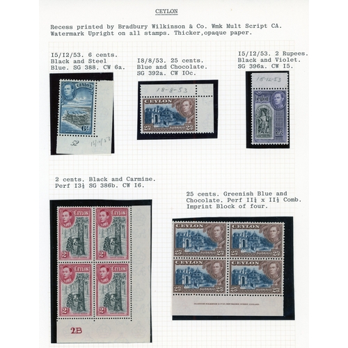 192 - 1938-49 mint collection (110) on leaves, no ‘better’ perfs but with all printings identified, mixed ... 