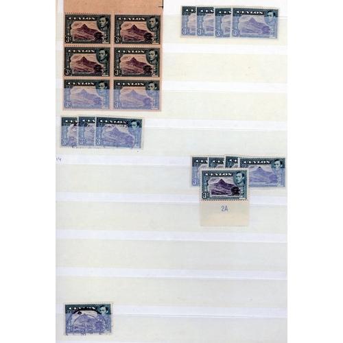 196 - 1938-49 3ct collection on stocksheets, commencing with perf 13 x 11½ FP 1A block and 1B pair, also p... 