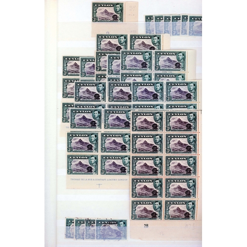 196 - 1938-49 3ct collection on stocksheets, commencing with perf 13 x 11½ FP 1A block and 1B pair, also p... 