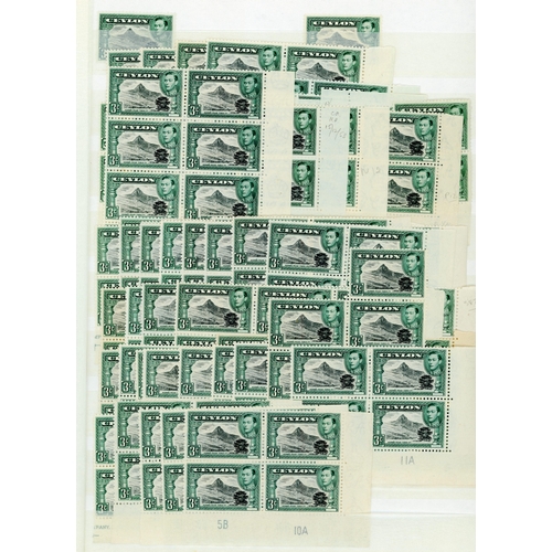 196 - 1938-49 3ct collection on stocksheets, commencing with perf 13 x 11½ FP 1A block and 1B pair, also p... 