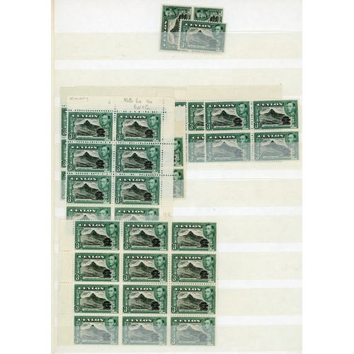 196 - 1938-49 3ct collection on stocksheets, commencing with perf 13 x 11½ FP 1A block and 1B pair, also p... 