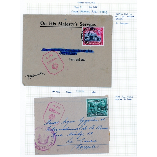 209 - WW2 Censored mail (19 covers + piece of airgraph) with a fine range of circular numbers; 1, 3, 4 (EX... 