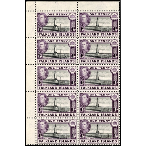 236 - 1938-50 ½d to 9d blocks (of up to 15) range on stocksheets and loose, including imprint, Plate and s... 