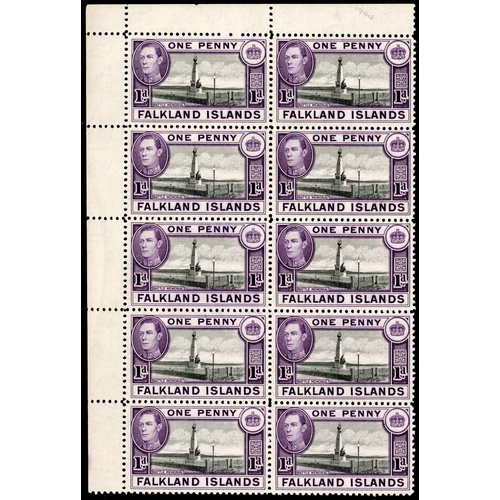 236 - 1938-50 ½d to 9d blocks (of up to 15) range on stocksheets and loose, including imprint, Plate and s... 