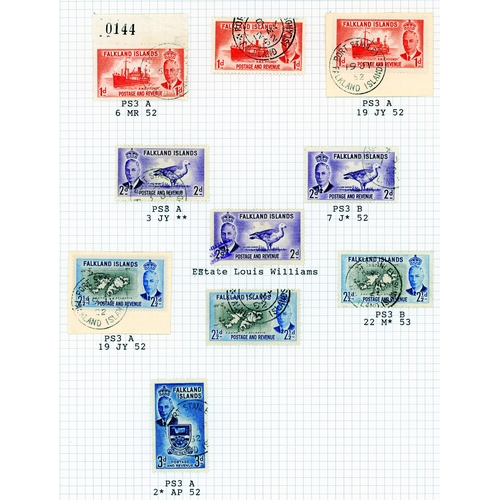 239 - 1938 a few values in blocks, with a ½d block of 24 showing a confetti flaw; 1952 values in both Plat... 