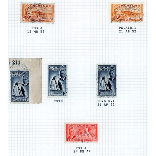 239 - 1938 a few values in blocks, with a ½d block of 24 showing a confetti flaw; 1952 values in both Plat... 