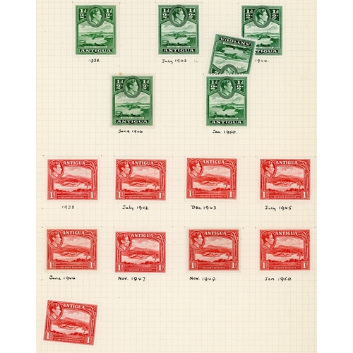 24 - 1938-53 collection from various sources with three KG VI definitive groups, two by printings, only o... 