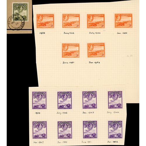 24 - 1938-53 collection from various sources with three KG VI definitive groups, two by printings, only o... 