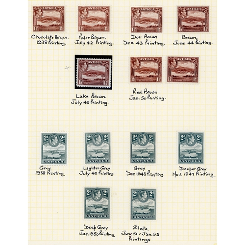 24 - 1938-53 collection from various sources with three KG VI definitive groups, two by printings, only o... 