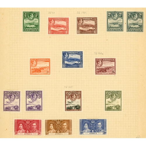 24 - 1938-53 collection from various sources with three KG VI definitive groups, two by printings, only o... 