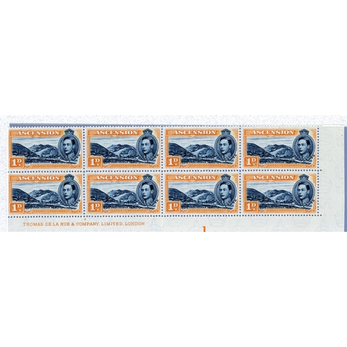 26 - 1938-53 KG VI balance with blocks and varieties, listed and unlisted.  Includes ½d long ‘E’ blocks (... 