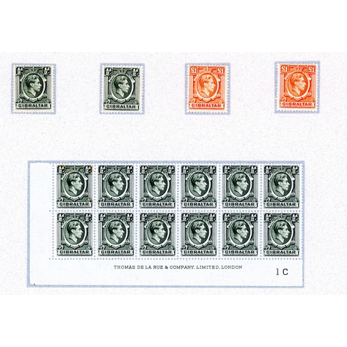 263 - 1938-51 mint collection (184) on leaves, large part o.g.  Commences with original Specimen set of tw... 