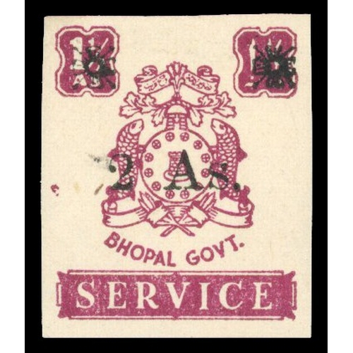 290 - Official. 1949 2a on 1½a claret, type O22 surcharge, imperfirate with good to large margins, fine o.... 