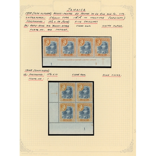 333 - 1938-52 collection (168) on leaves, mainly mint with some Plate number pieces, collected for shades ... 