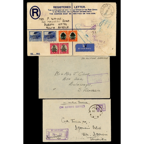 337 - WW2 covers (14) with a range of military censors, postmarks and franks, all bar two stampless On Act... 