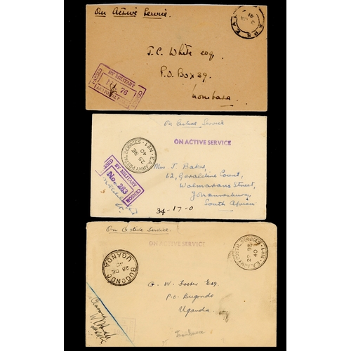 337 - WW2 covers (14) with a range of military censors, postmarks and franks, all bar two stampless On Act... 