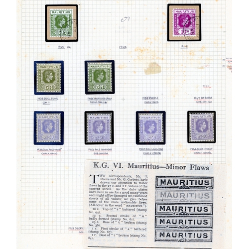 435 - 1938-50 balance collection on leaves, cards and stocksheets.  Includes 1938 set unmounted and anothe... 